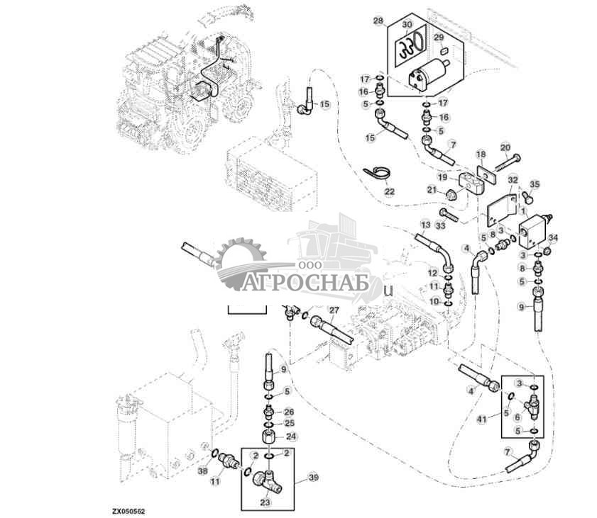 HYDRAULIC CONNECTIONS WITH EXTERNAL PRESSURE RELIEF VALVE 